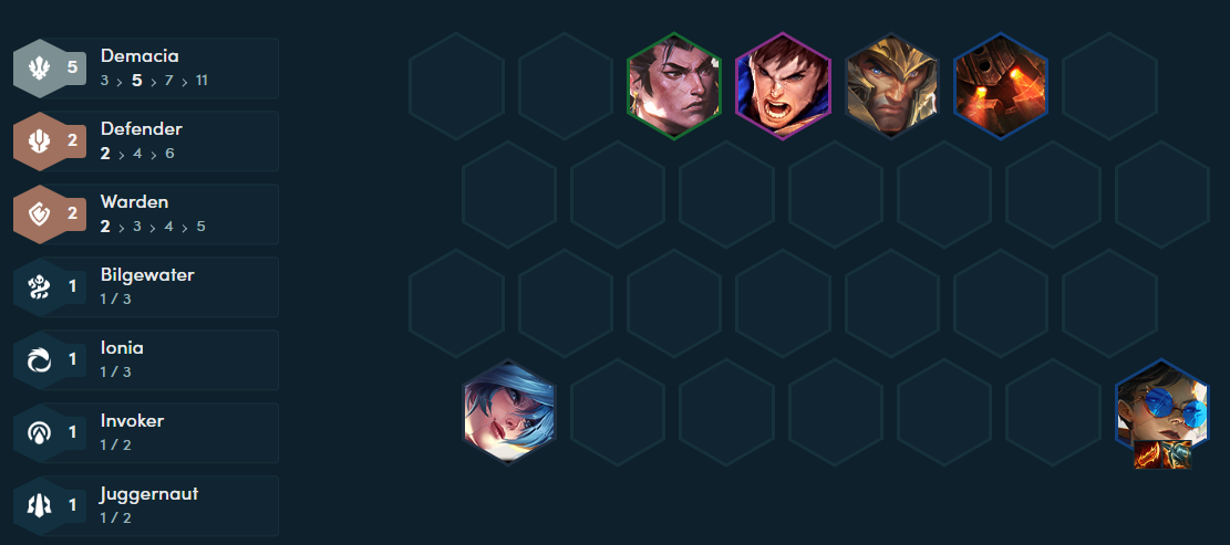 ĐTCL mùa 16: Leo rank đầu mùa với đội hình Demacia công thủ toàn diện- Ảnh 3. Giai đoạn giữa trận.