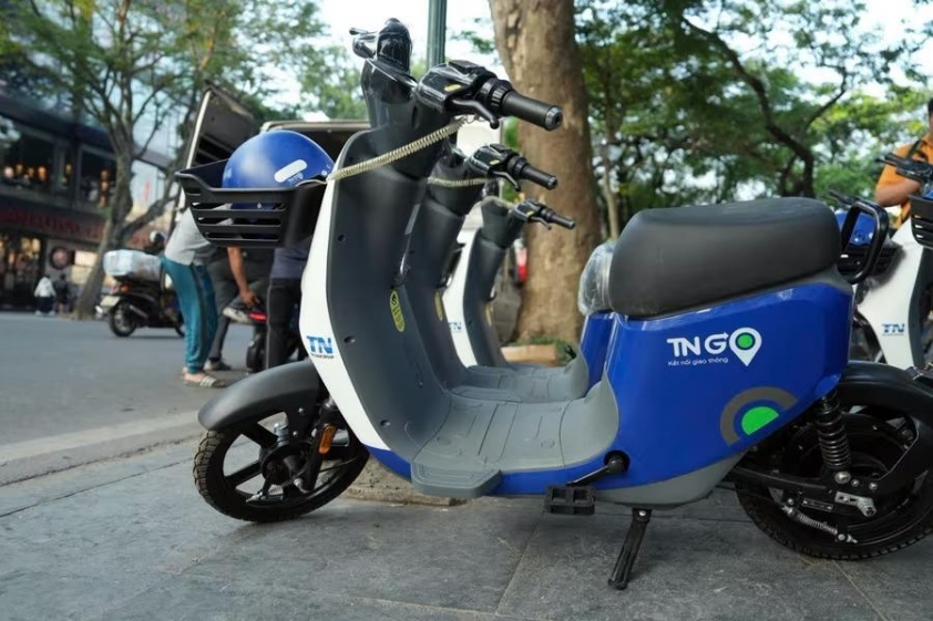 Xe đạp điện công cộng với pin tháo rời