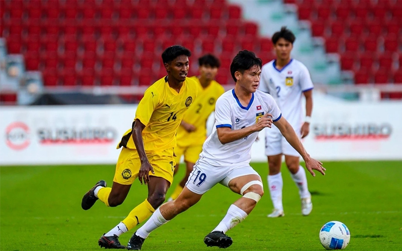 U22 Lào Sụp Đổ, Malaysia Vươn Lên Thách Thức Việt Nam