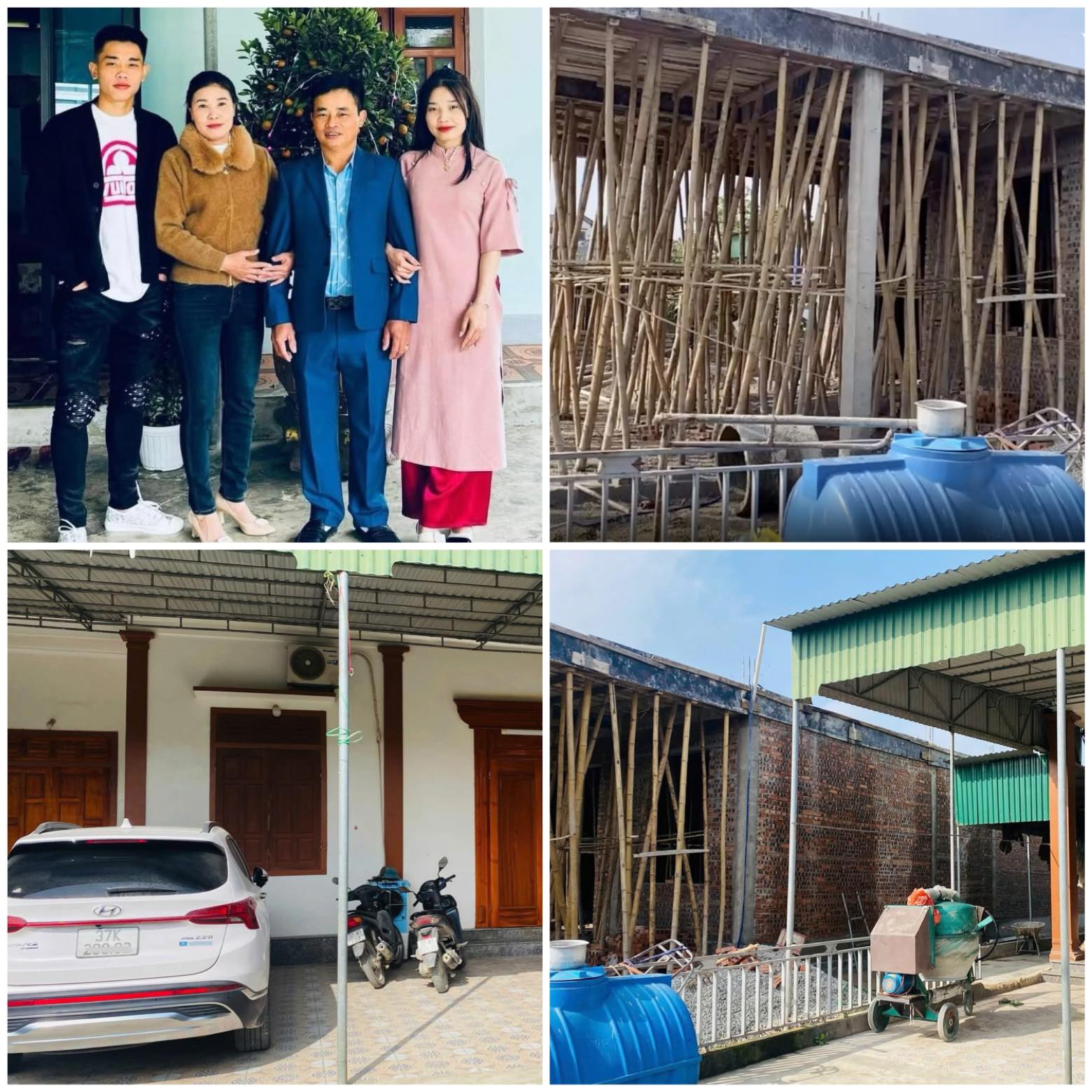 Tiền đạo trẻ Nguyễn Đình Bắc dành sự quan tâm cho gia đình