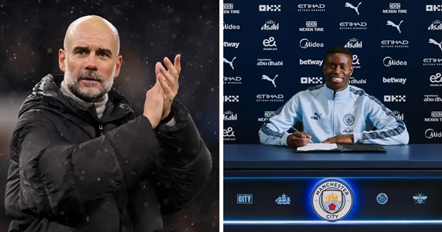 HLV Guardiola cùng Marc Guehi