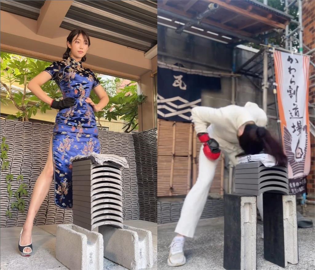 Xuất hiện hot girl như Chun-Li đời thực, tay không bổ vỡ 15 viên ngói, hút gần 50 triệu lượt xem- Ảnh 3.