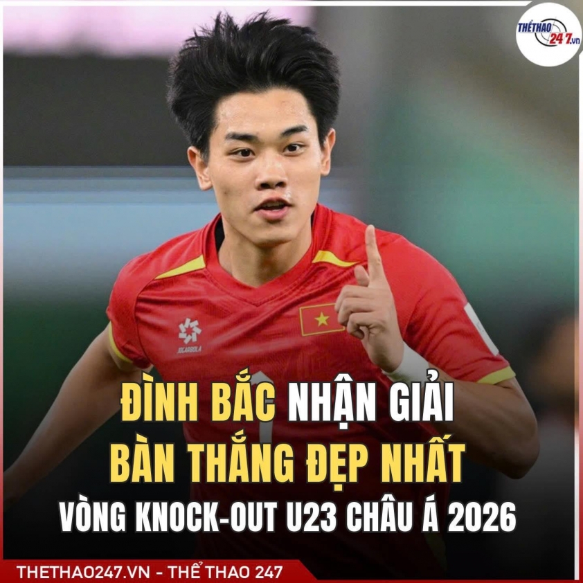 CĐV châu Á thốt lên 1 điều khi Đình Bắc đoạt giải Bàn thắng đẹp U23 châu Á