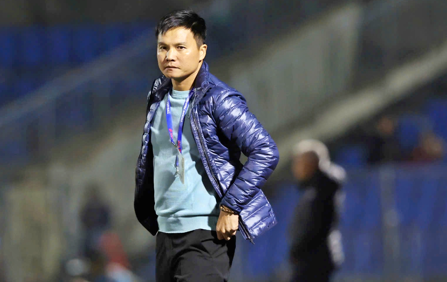 HLV Nguyễn Công Mạnh tiếc vì không lấy được 3 điểm - Ảnh: XUÂN THỦY u23 việt nam - Ảnh 2.