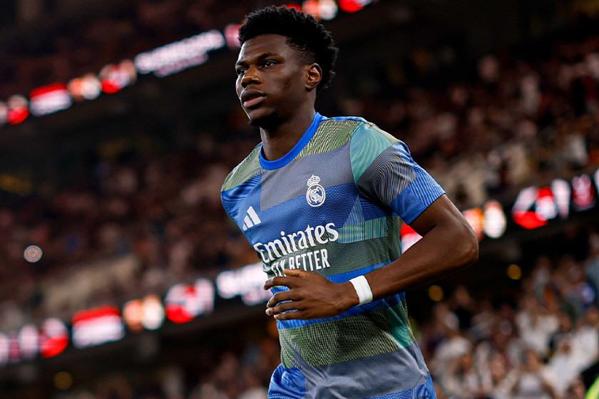 Tiền vệ Tchouameni trong màu áo Real Madrid