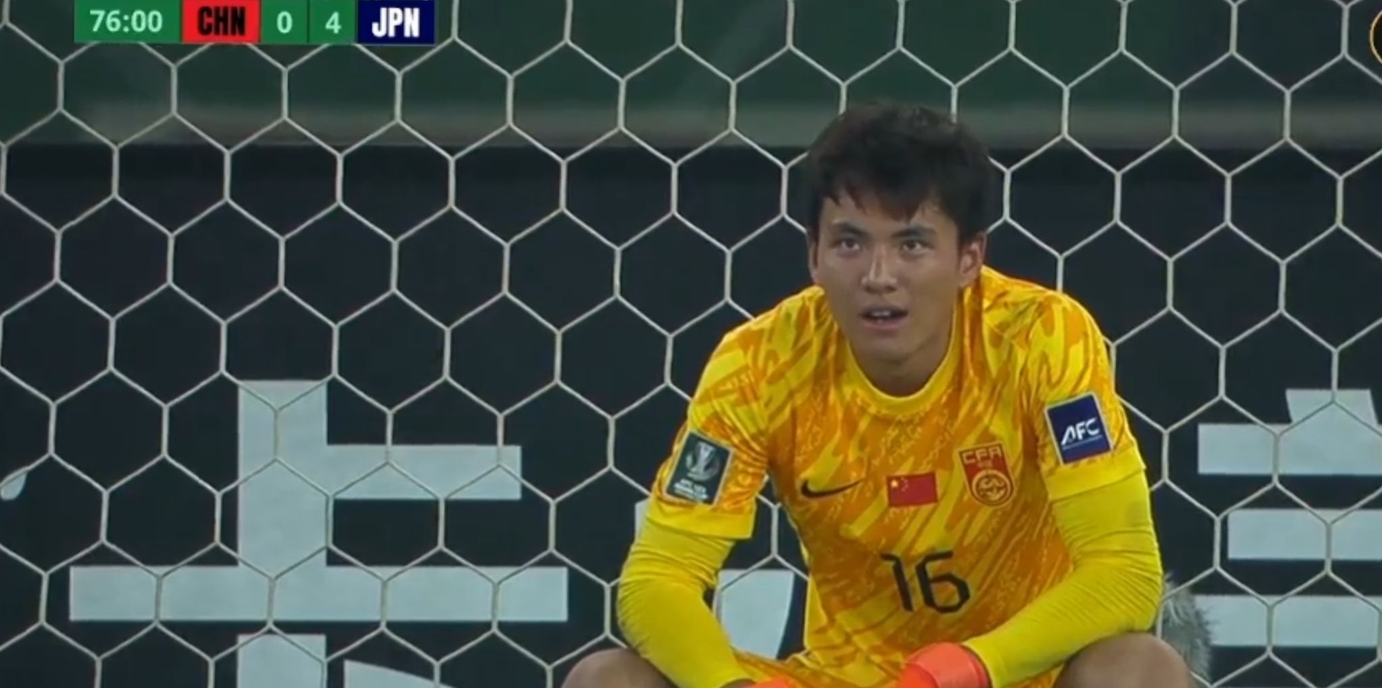 Thủ môn Li Hao sạch lưới 5 trận nhưng để lọt lưới 4 bàn ở trận chung kết.