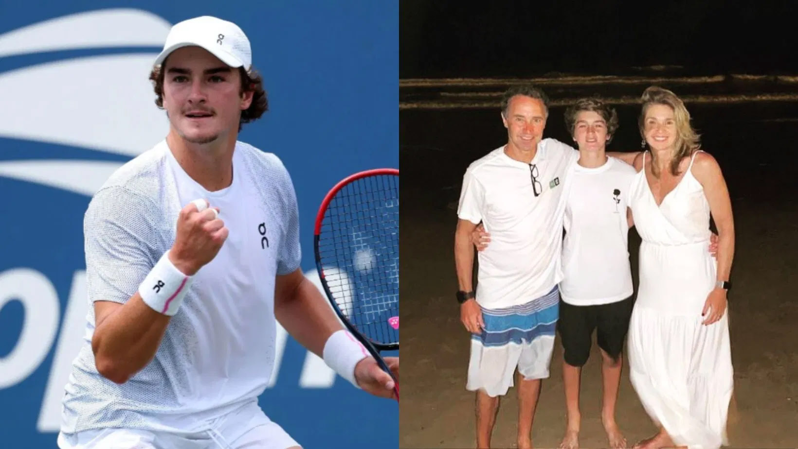 Joao Fonseca cùng bố mẹ