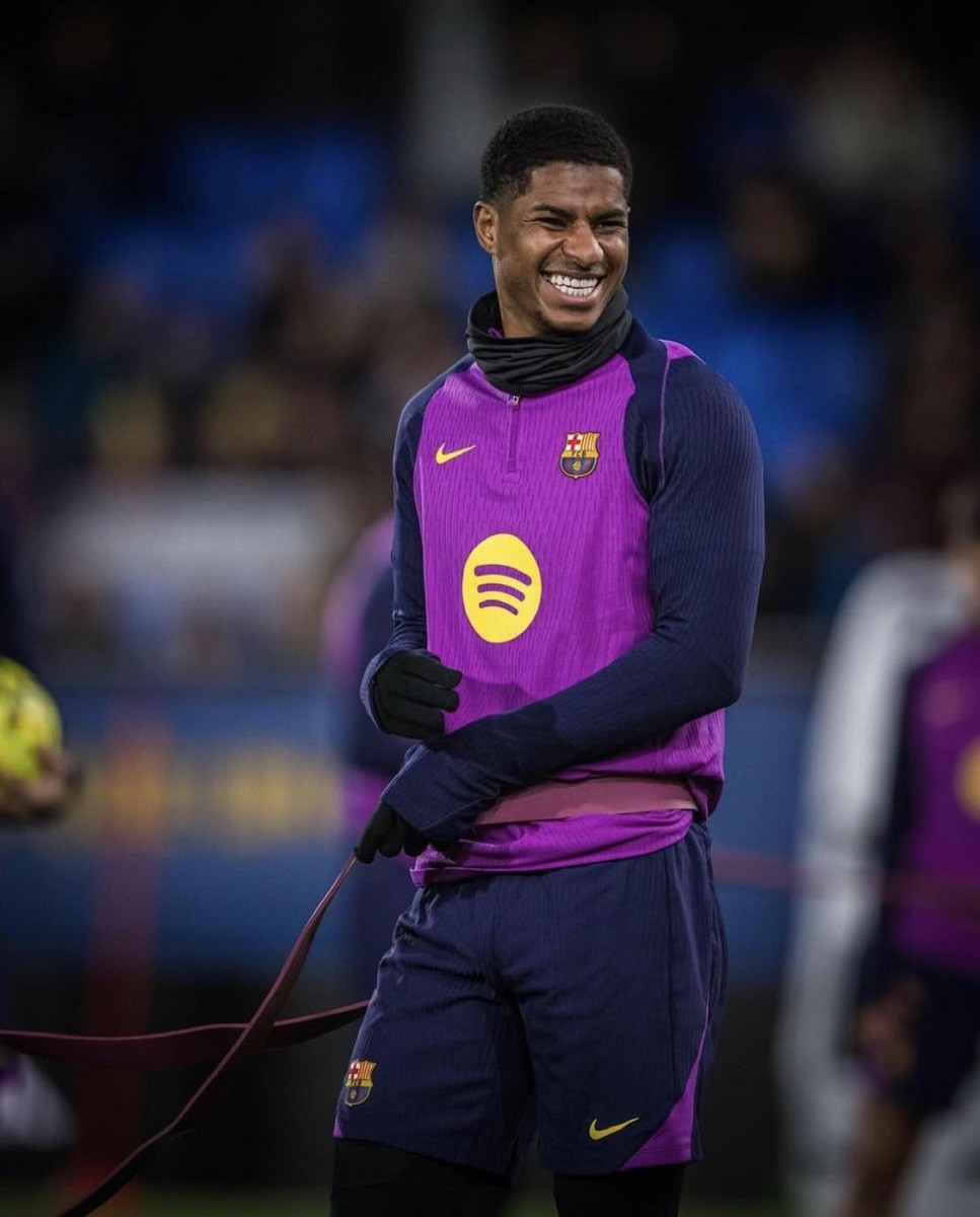 Marcus Rashford hạnh phúc tại Barca