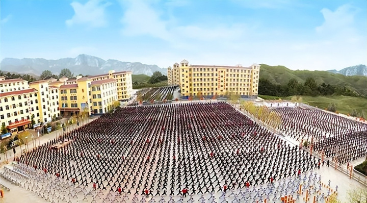 Quy mô lớn của trường võ thuật