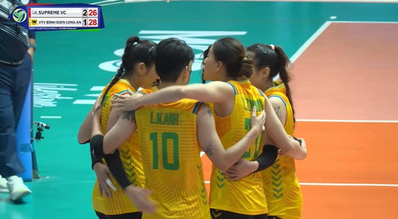 Nỗ lực đáng khen của các cầu thủ VTV Bình Điền Long An trong set ba