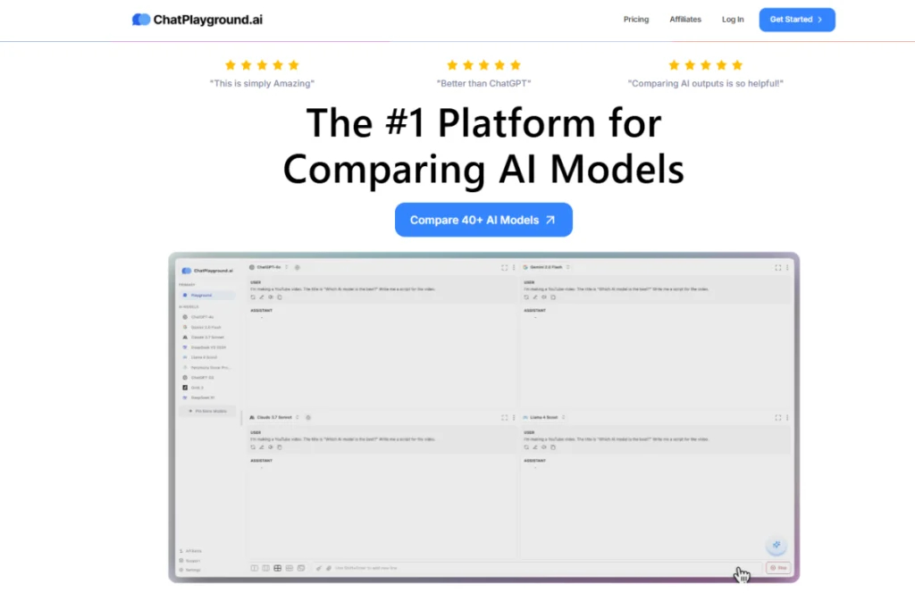 Dùng thử ChatPlayGround AI với gói trial