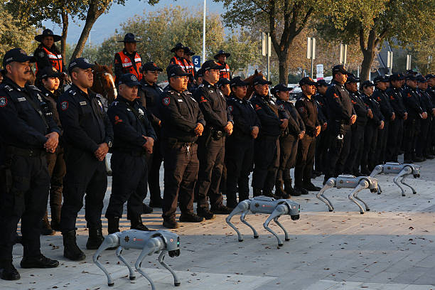 Sĩ quan cảnh sát Mexico và chó robot K9-X