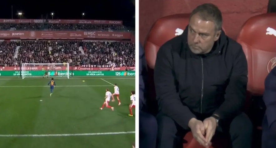 HLV Flick đứng hình trước quả phạt đền hỏng của Lamine Yamal