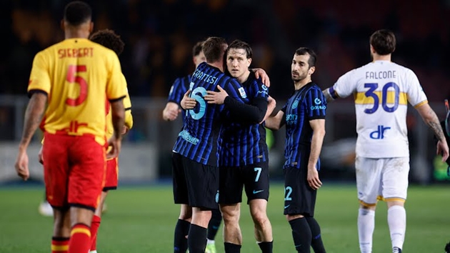 Chiến thắng quan trọng giúp Inter nới rộng khoảng cách với AC Milan.