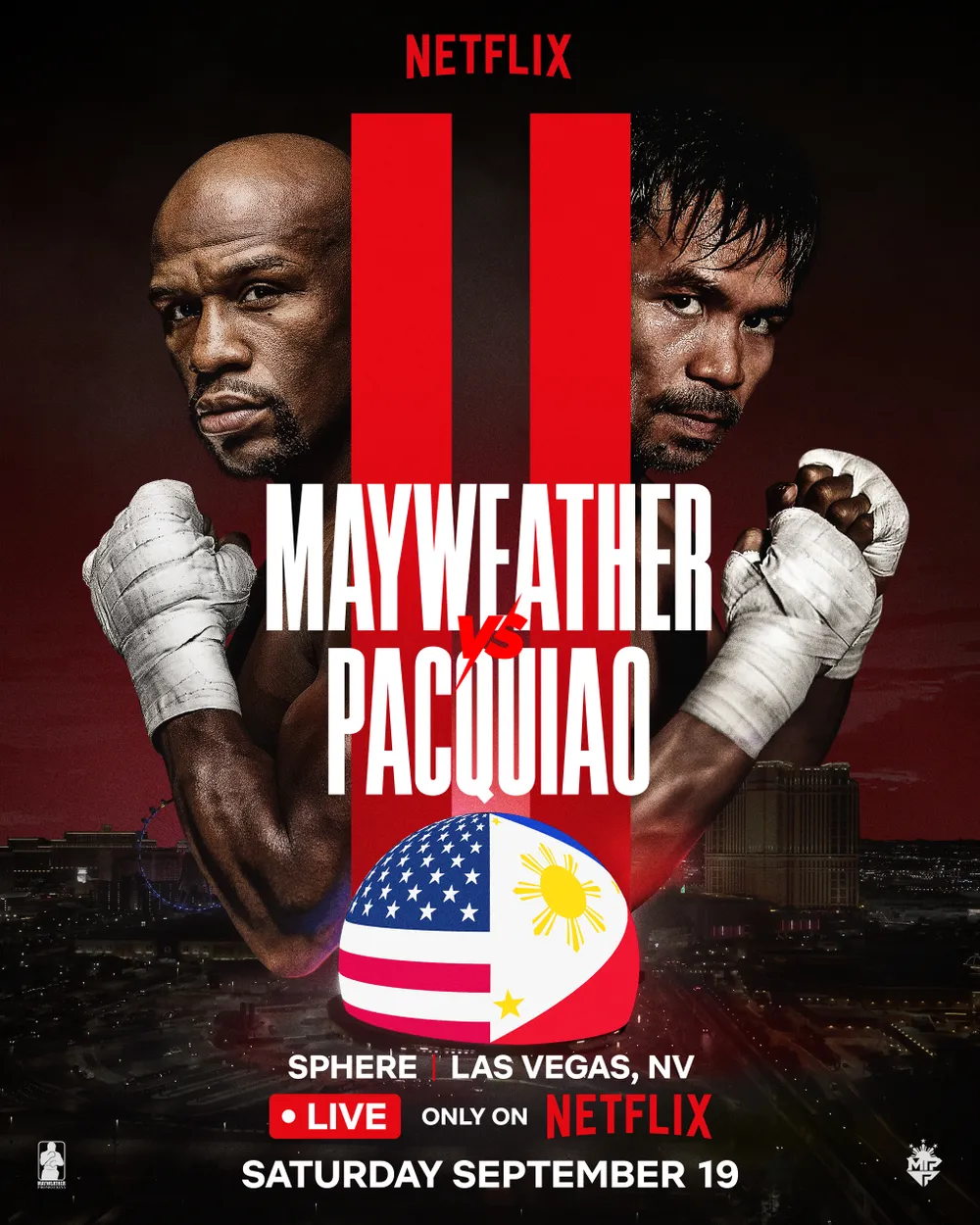 Hình ảnh quảng bá trận đấu giữa Floyd Mayweather và Manny Pacquiao