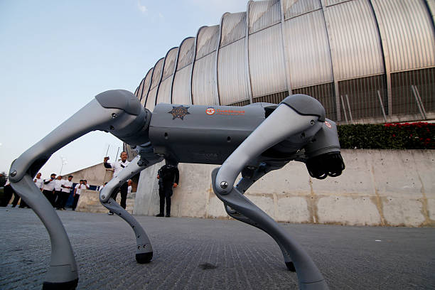 Chó robot phối hợp Drone bảo vệ an ninh