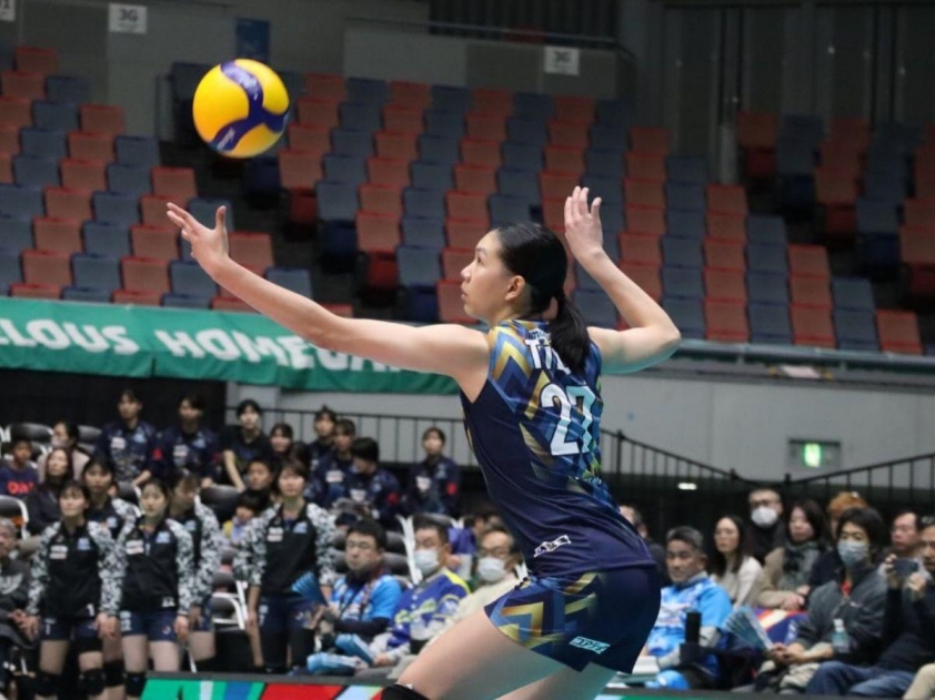 Trần Thị Bích Thủy thi đấu nổi bật cho Okayama Seagulls