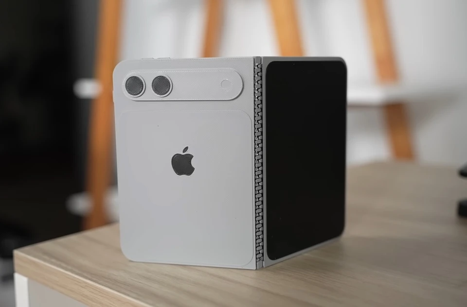 Bản in 3D mô phỏng thiết kế iPhone màn hình gập