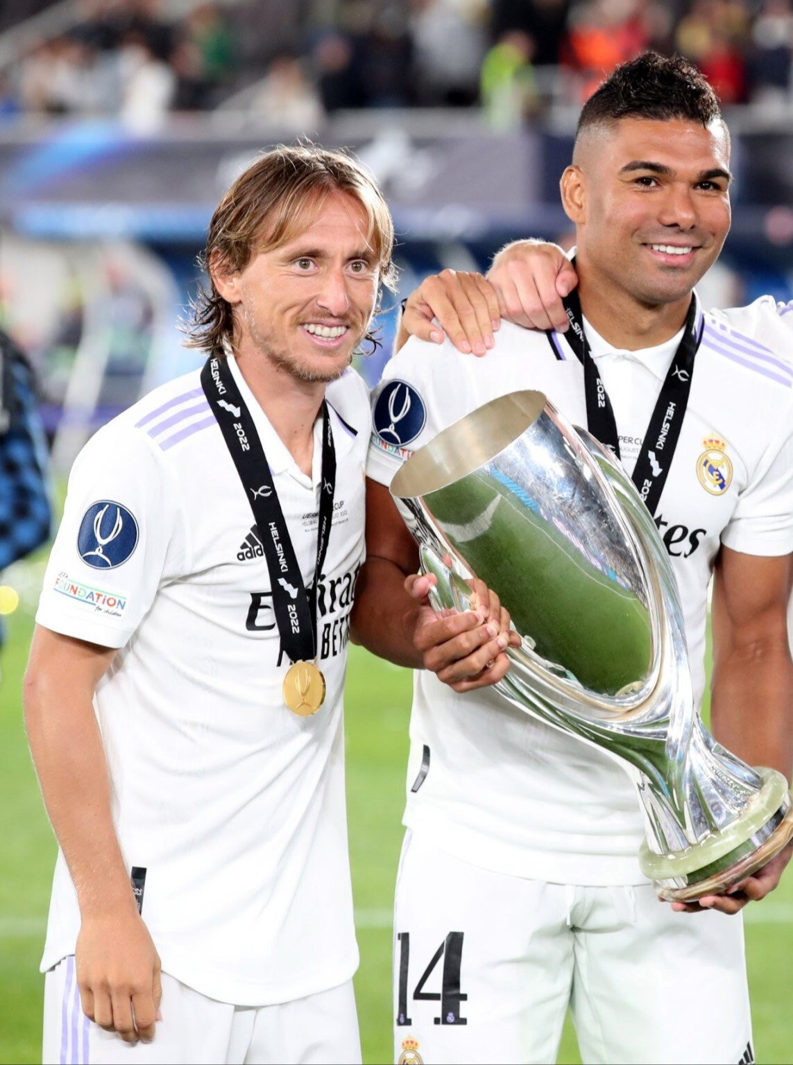 Casemiro và Luka Modric thời còn chơi chung tại Real Madrid
