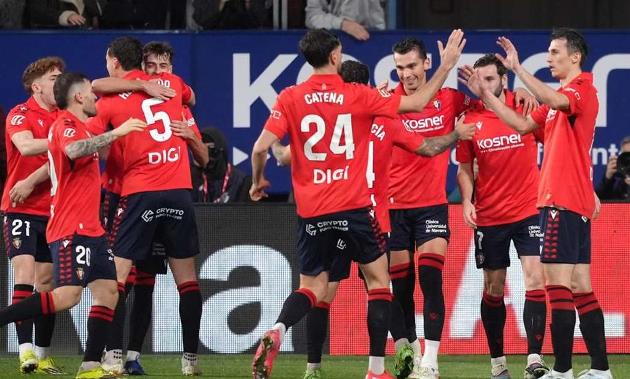 Osasuna giành chiến thắng thuyết phục