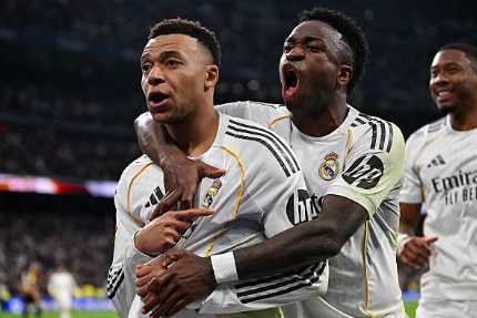 Mbappe tỏa sáng để mang về 3 điểm nhọc nhằn cho Real Madrid. Mbappe ghi bàn cho Real Madrid