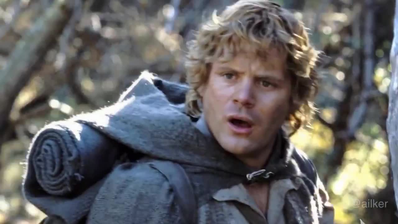 Frodo và Sam cưỡi đại bàng