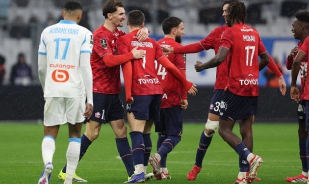 Lille thắng ngược Marseille đầy kịch tính trên sân khách.