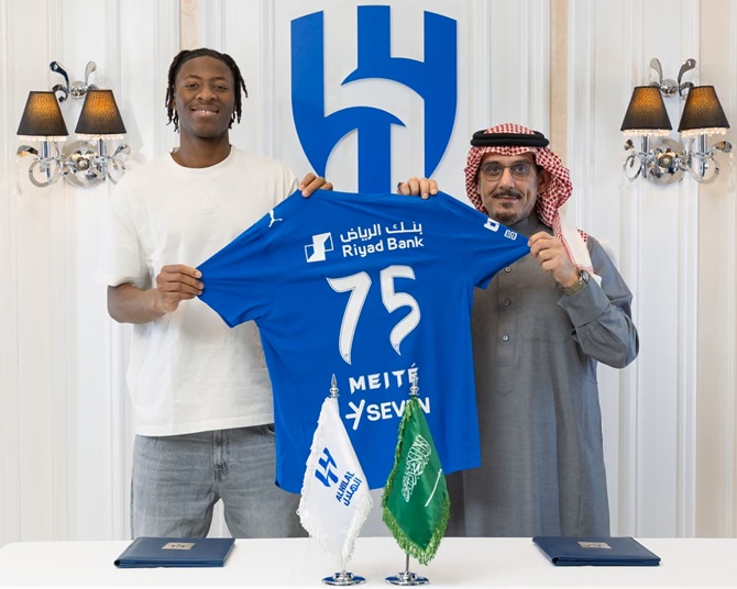 Meite đến Al-Hilal với giá 30 triệu euro.