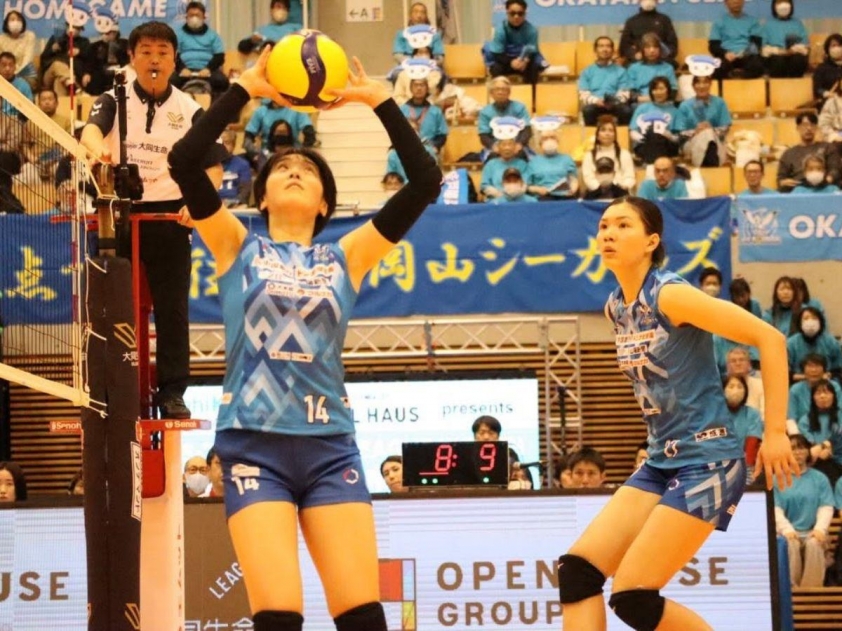 Trần Thị Bích Thủy trong màu áo Okayama Seagulls