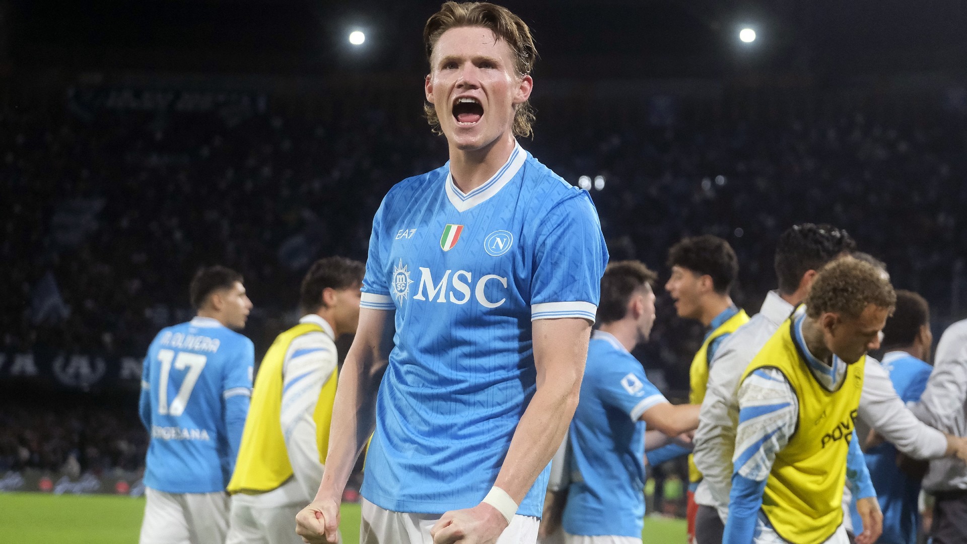 Scott McTominay trong chiến thắng của Napoli trước Inter