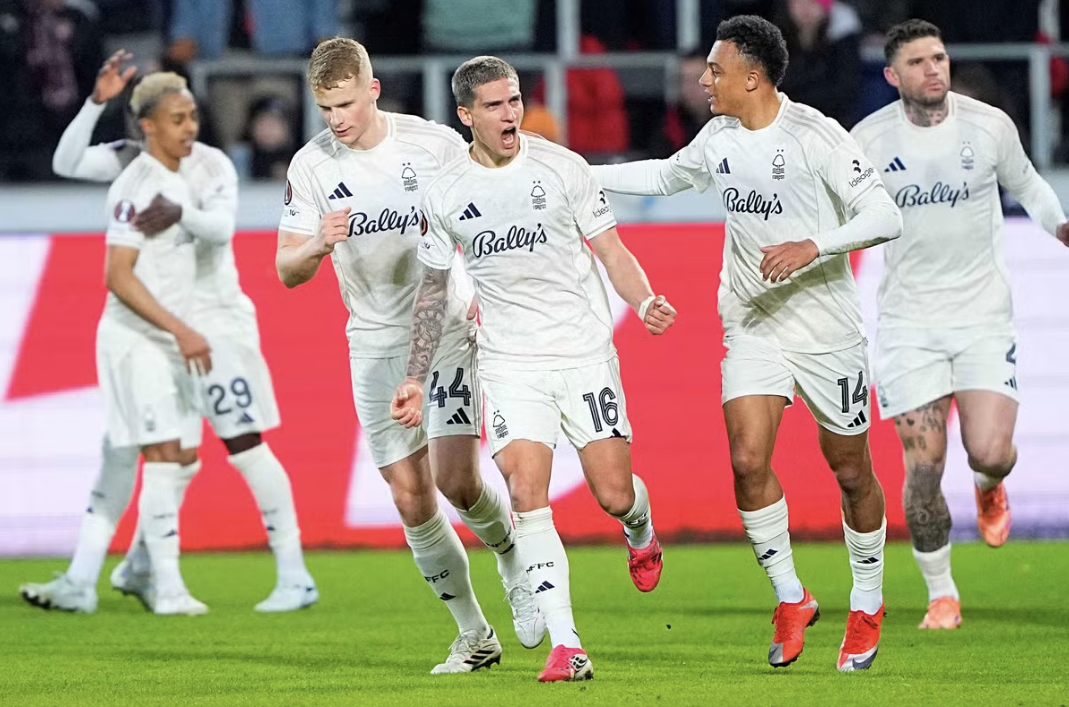 Nicolas Dominguez ghi bàn cho Nottingham Forest