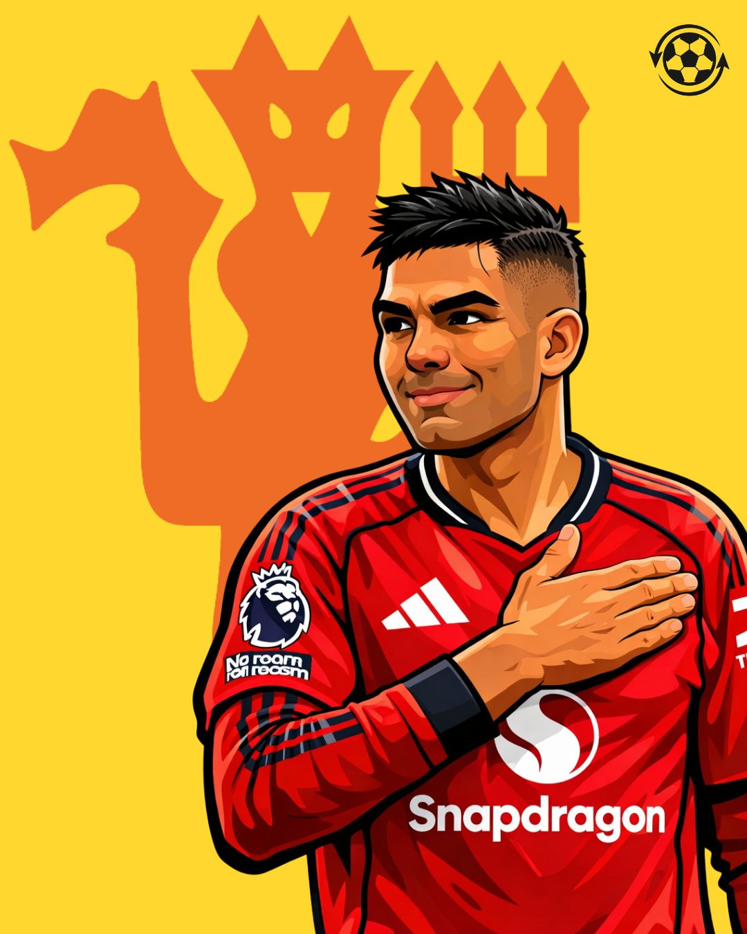 Casemiro trao đổi với lãnh đạo Inter Miami