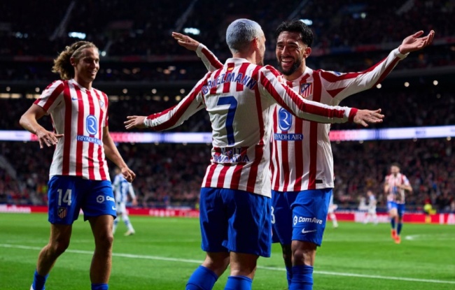 Atletico Madrid thắng Sociedad 3-2.
