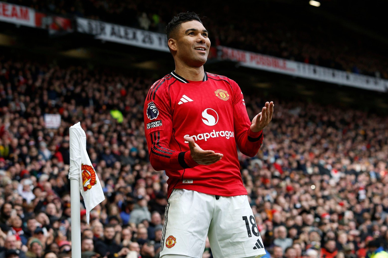 Casemiro Man Utd Goal Celebration