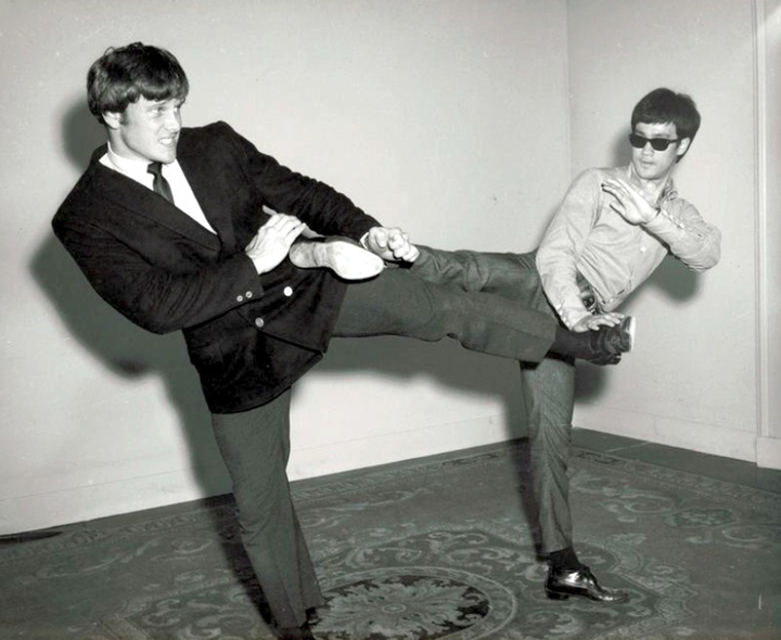 Joe Lewis và Lý Tiểu Long năm 1968