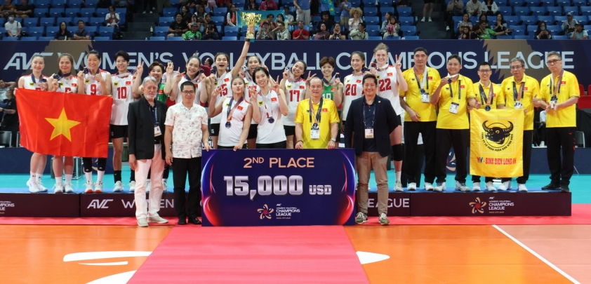 VTV Bình Điền Long An giành huy chương bạc giải Cúp các CLB châu Á