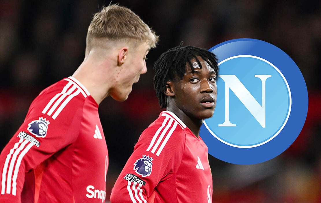 F365 One Badge Rasmus Hojlund Kobbie Mainoo Napoli