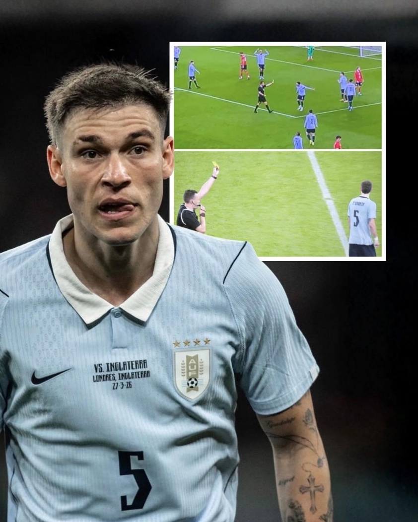 Ugarte nhận thẻ vàng thứ 2 nhưng sau đó bị hủy bỏ