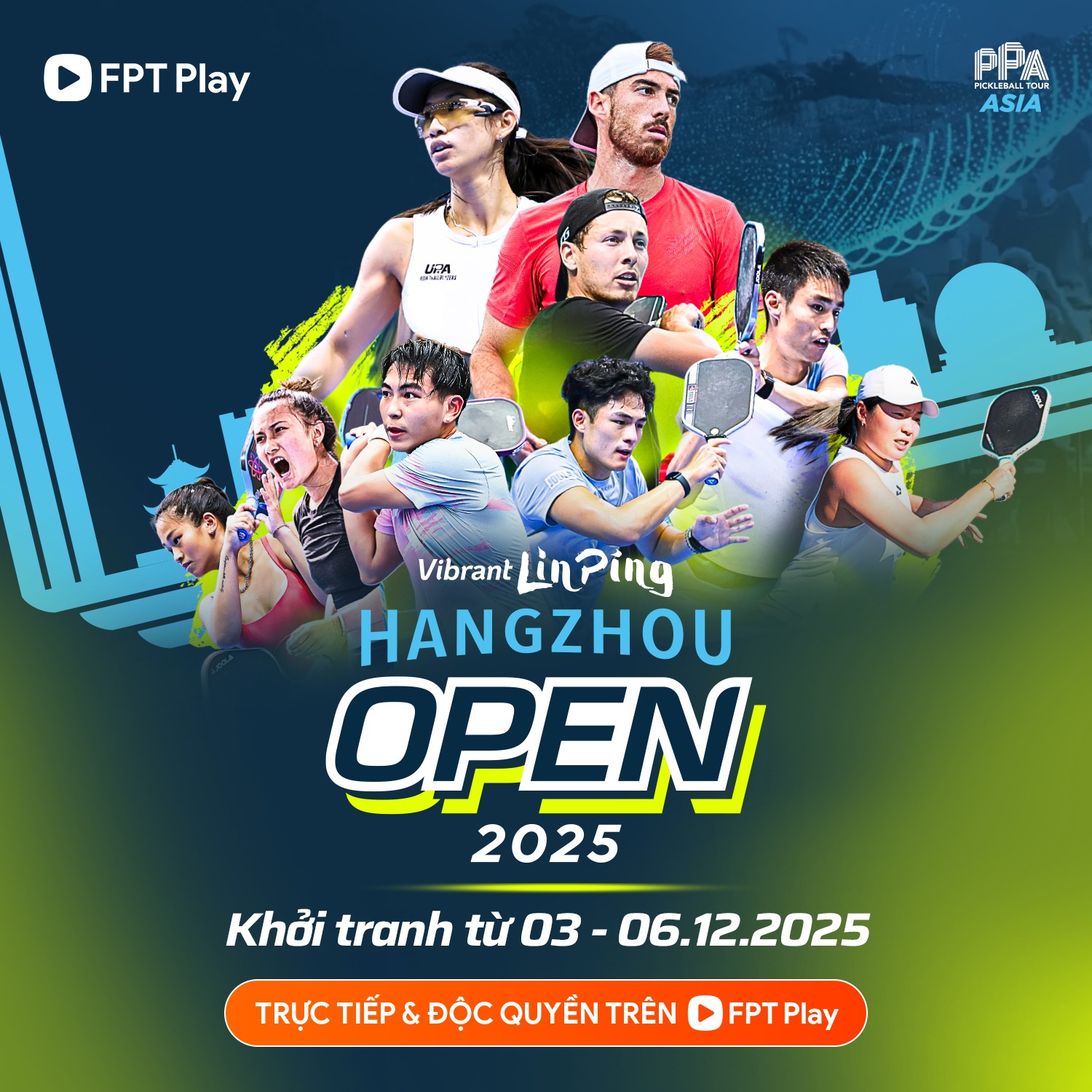 Bốn tay vợt pickleball đánh đơn hàng đầu Việt Nam săn 'vàng' ở PPA Asia Tour Hàng Châu 2025 - Ảnh 1.