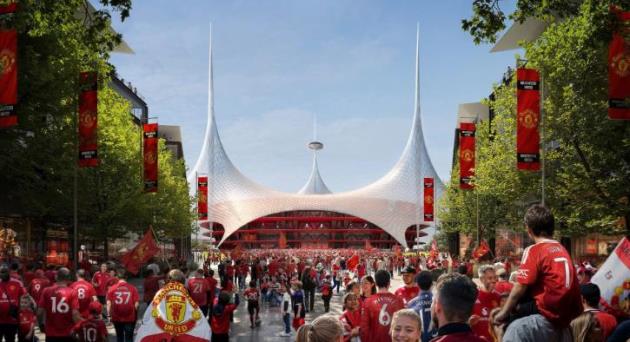 Sân vận động mới của Man Utd dự kiến hoàn thành năm 2035.