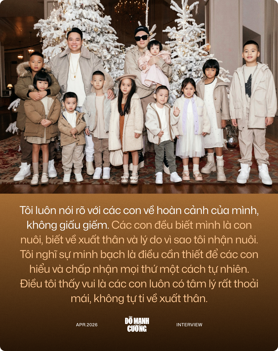 Mái ấm hạnh phúc với nhiều thành viên nhỏ tuổi