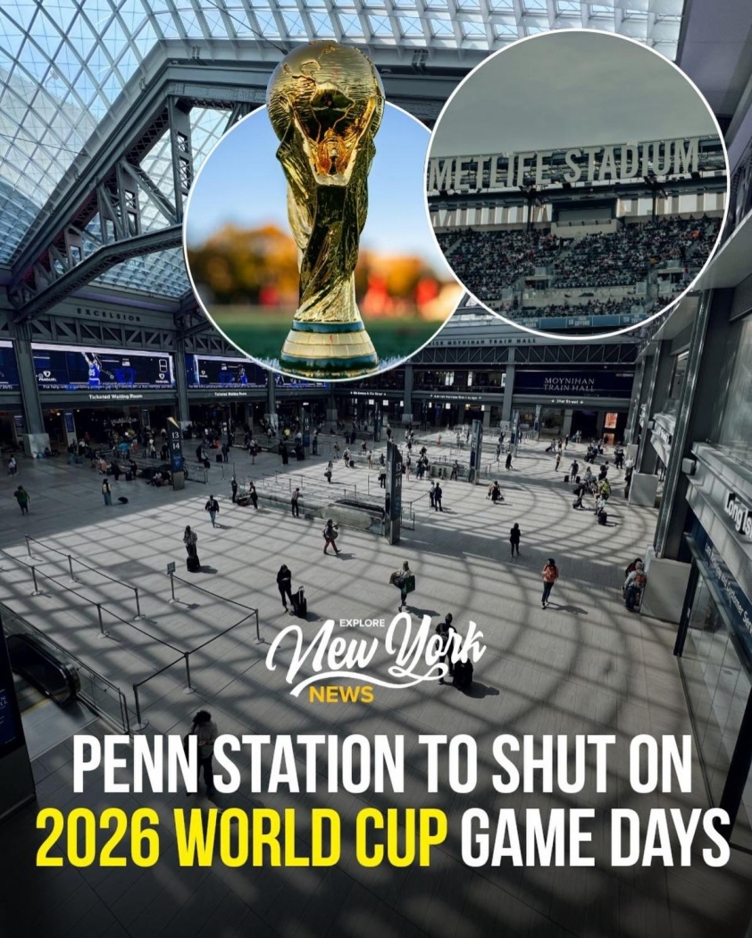 Nhà ga Penn Station đóng cửa trước trận đấu tại MetLife