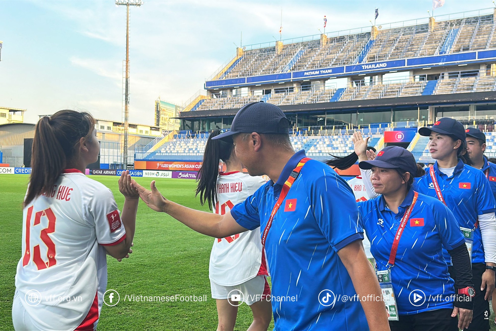 Cầu thủ U20 nữ Nhật Bản trên sân