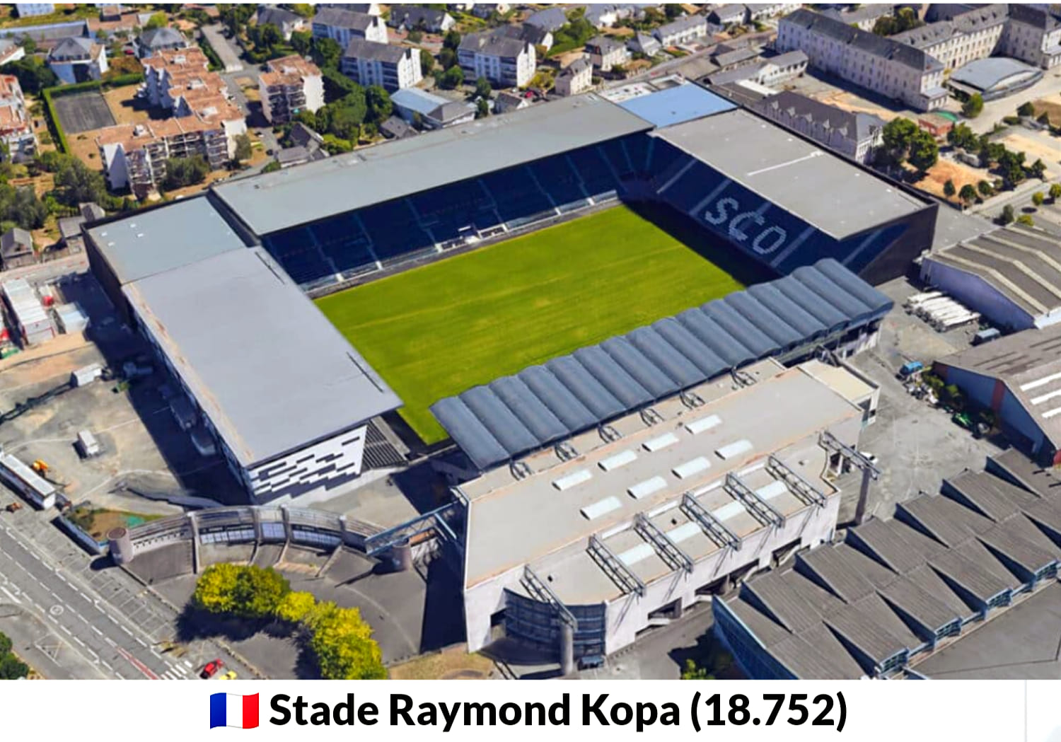 Sân nhà Stade Raymond Kopa của Angers