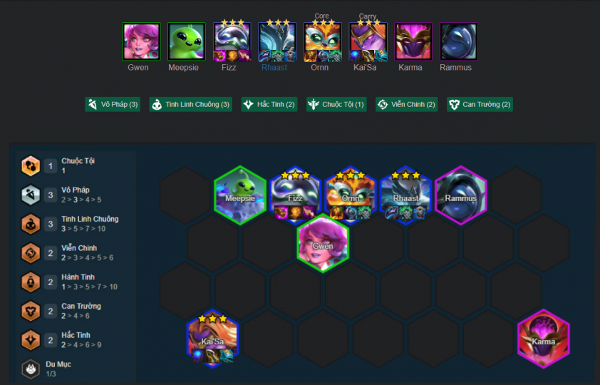 Đội hình Kai'Sa Vô Pháp trong ĐTCL mùa 17