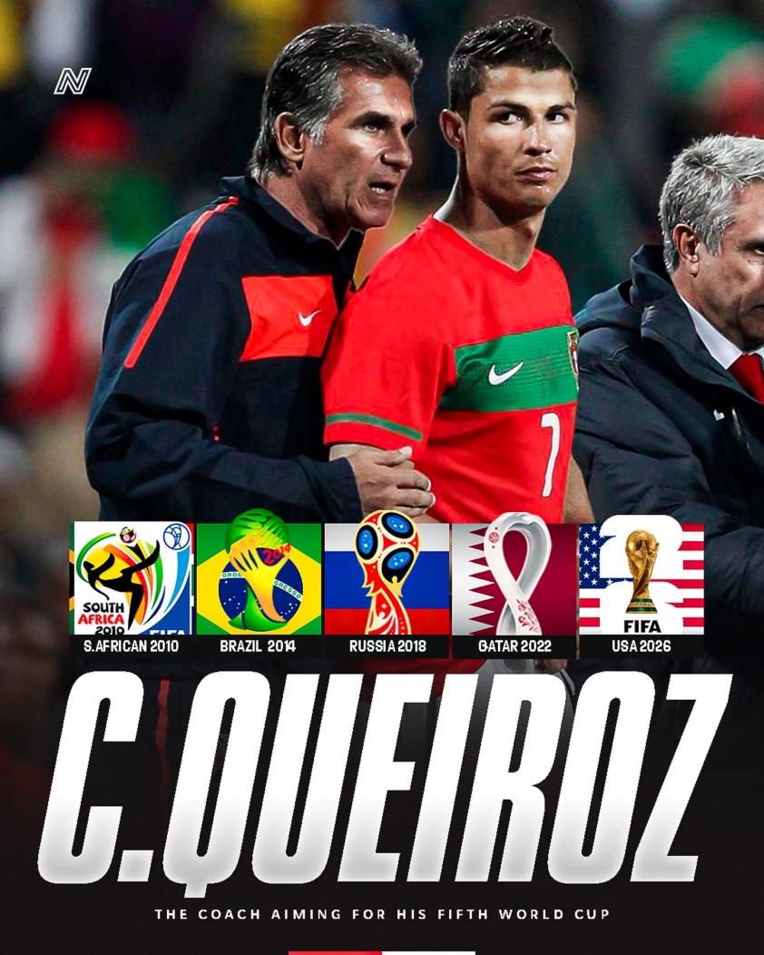 Carlos Queiroz lịch sử World Cup