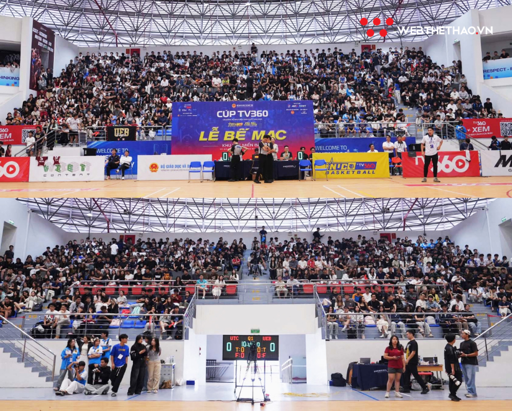 Nhà thi đấu chật kín khán giả tại vòng loại khu vực miền Bắc NUC 2025