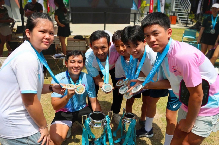 Vận động viên pickleball Việt Nam thi đấu quốc tế