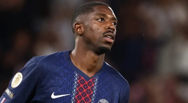 Dembele trong màu áo PSG.