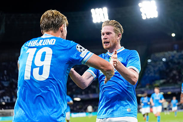 De Bruyne lập cú đúp kiến tạo giúp Napoli hạ Sporting Lisbon 2-1 ở vòng phân hạng Champions League